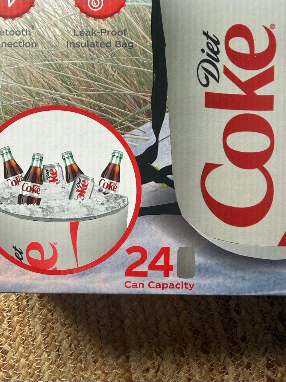 NIB The Diet Coke Can Shaped Cooler Backpack Bluetooth Speaker 24 Can Capacity - Picture 3 of 5